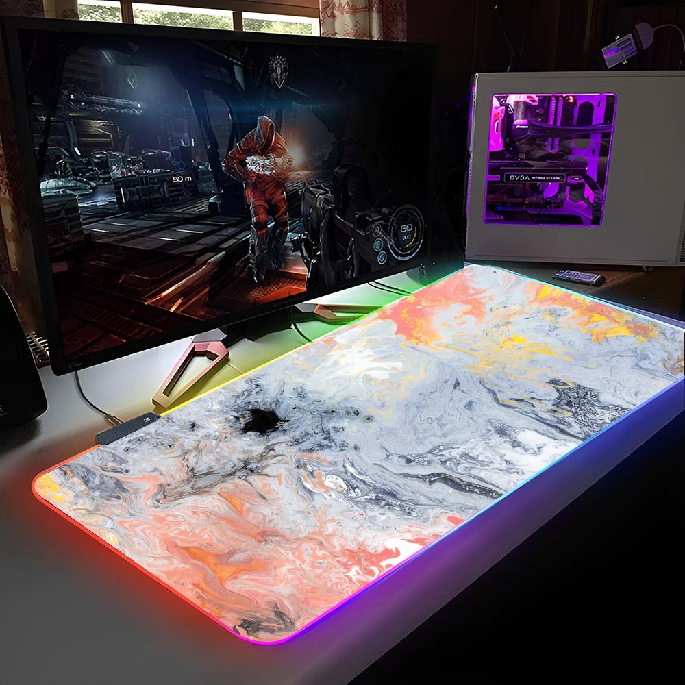 Fashion Marble Mouse Pad RGB Backlit Mouse Pad Laptop Mouse Pad Laptop Gamer Computer Desk Gaming Accessories RGB600x300x3mm
Fashion Marble Mouse Pad RGB Backlit Mouse Pad Laptop Mouse Pad Laptop Gamer Computer Desk Gaming Accessories RGB600x300x3mm