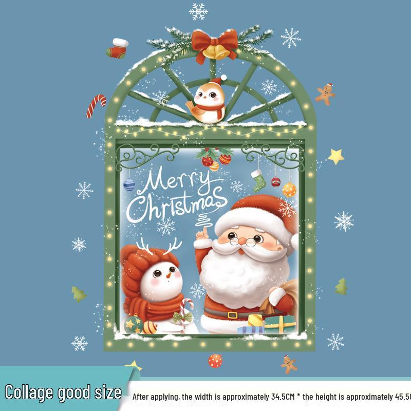 Christmas Window Wall Stickers: Tree, Snowflake, Candy & Gift Self-Adhesive Decals Large
Christmas Window Wall Stickers: Tree, Snowflake, Candy & Gift Self-Adhesive Decals Large