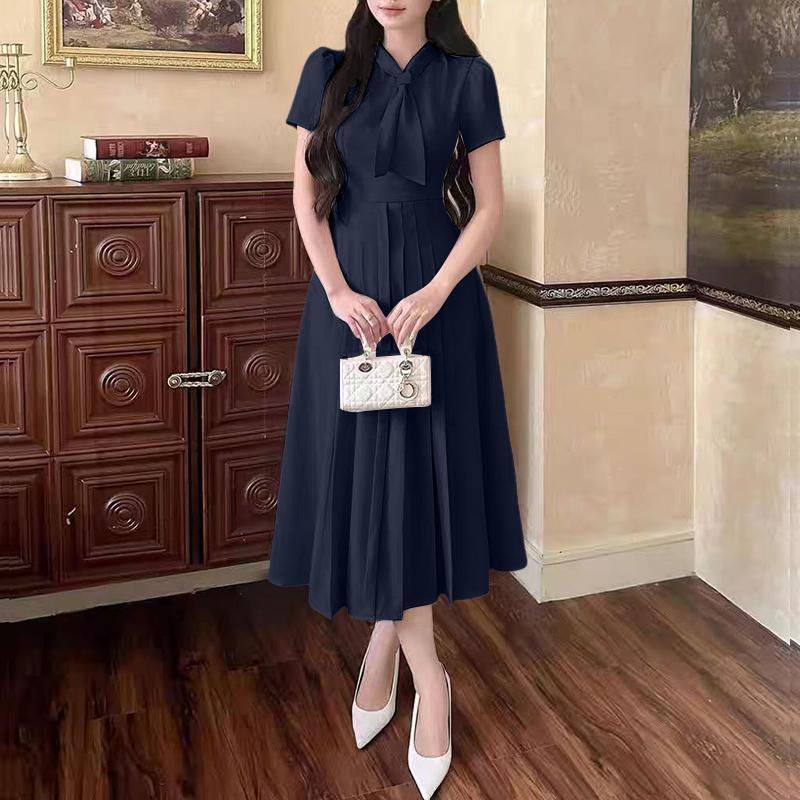 ZANZEA Womens Tie Collar Summer Casual Short Sleeve Dress 2XL темно-синього кольору
ZANZEA Womens Tie Collar Summer Casual Short Sleeve Dress 2XL темно-синього кольору