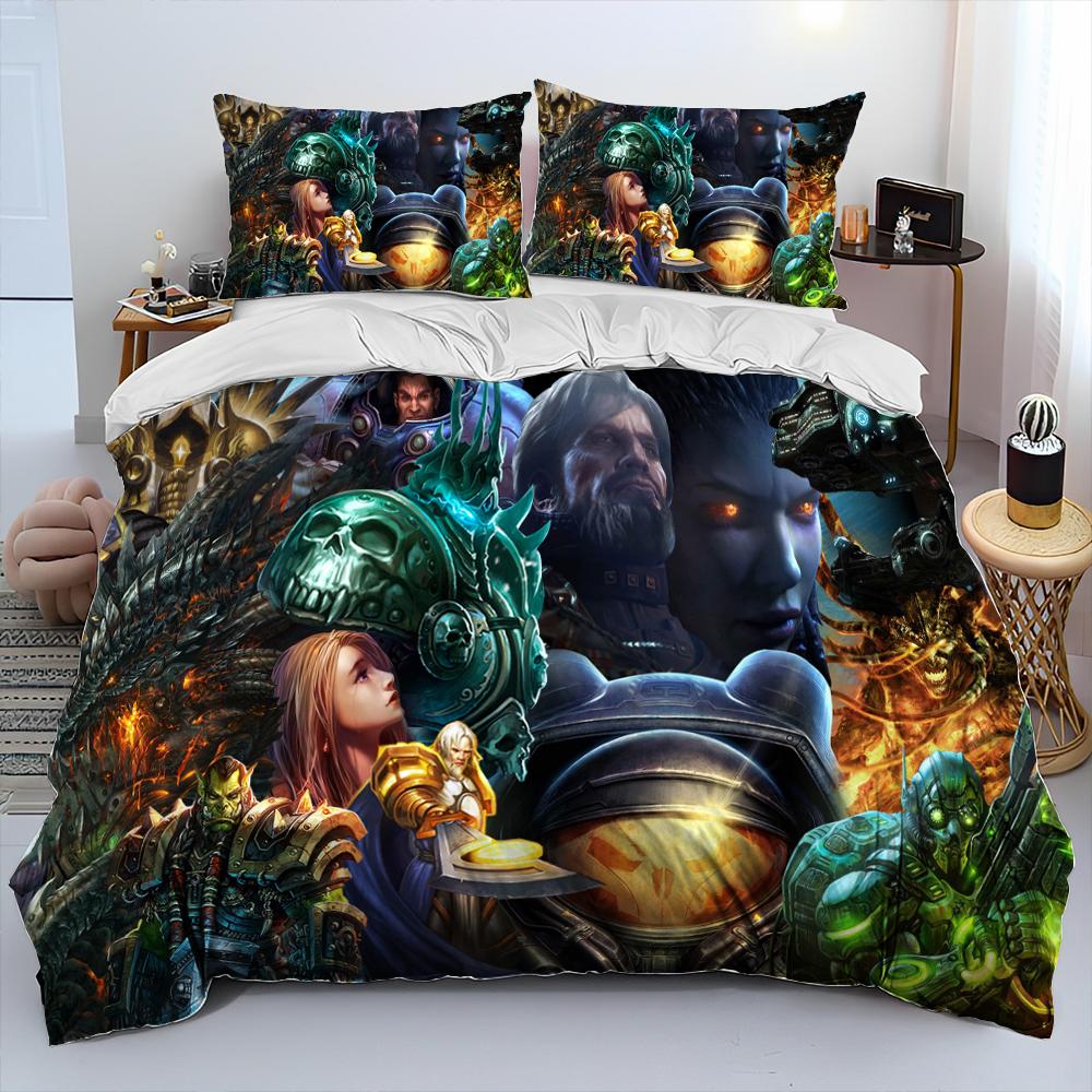 StarCraft Game Gamer PC Carton Warm Comforter Beding Set,Soft Duvet Cover Bed Linen Set Comfortable Quilt Cover Pilowcase,King Quen Sized Dimensions 120*200cm Single
StarCraft Game Gamer PC Carton Warm Comforter Beding Set,Soft Duvet Cover Bed Linen Set Comfortable Quilt Cover Pilowcase,King Quen Sized Dimensions 120*200cm Single
