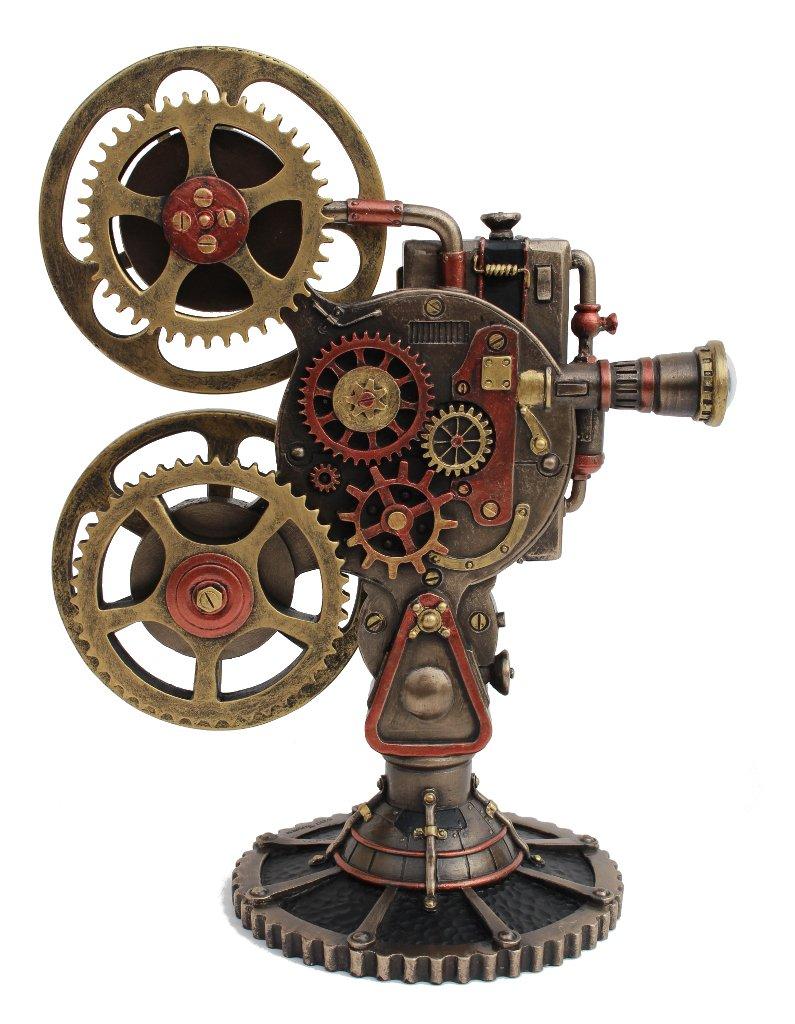 VERONESE Design Steampunk Projector Statue Cold Cast Resin Antique Bronze Finish LED Lighting Sculpture
VERONESE Design Steampunk Projector Statue Cold Cast Resin Antique Bronze Finish LED Lighting Sculpture