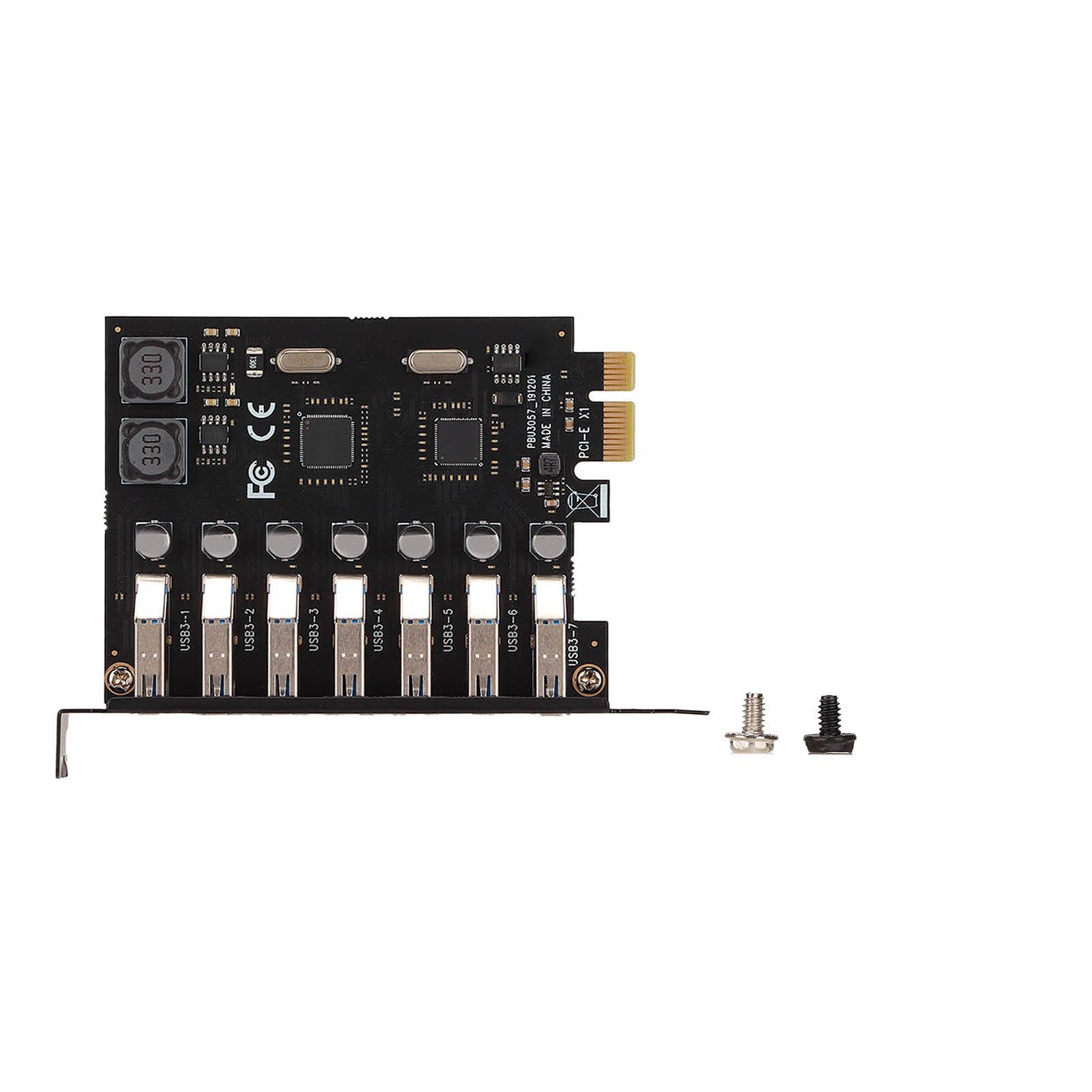 Карта розширення PCIE до USB 3.0 5 Гбіт/с Висока швидкість Живлення 4А Чіп VIA Друкована плата з 7 портами USB3.0
Карта розширення PCIE до USB 3.0 5 Гбіт/с Висока швидкість Живлення 4А Чіп VIA Друкована плата з 7 портами USB3.0
