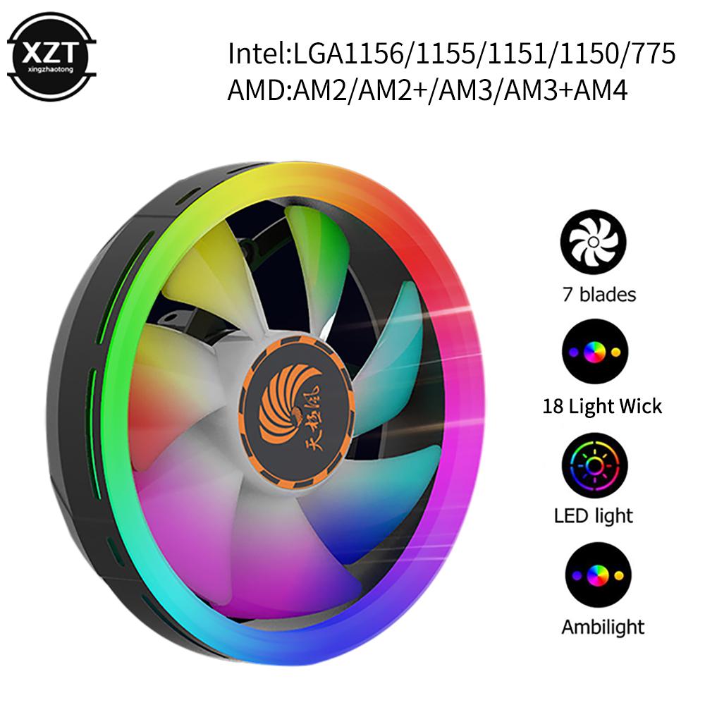 Кулер процессора Радиатор со светодиодной подсветкой AMD Intel Бесшумный 3-контактный вентилятор охлаждения процессора ПК Вентилятор радиатора
Кулер процессора Радиатор со светодиодной подсветкой AMD Intel Бесшумный 3-контактный вентилятор охлаждения процессора ПК Вентилятор радиатора