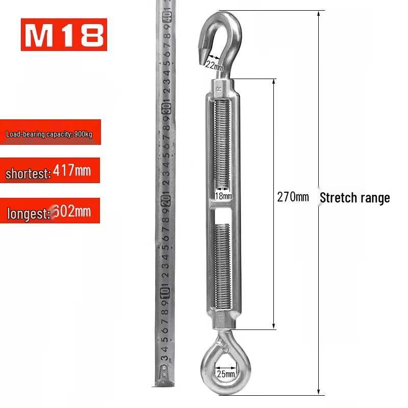 Stainless Steel Turnbuckle Wire Rope Tensioner
Stainless Steel Turnbuckle Wire Rope Tensioner