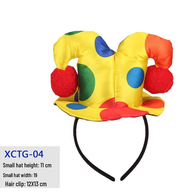 Clown Costume Set: Headband, Skirt, Tie, Headdress, and Hat. One Size
Clown Costume Set: Headband, Skirt, Tie, Headdress, and Hat. One Size