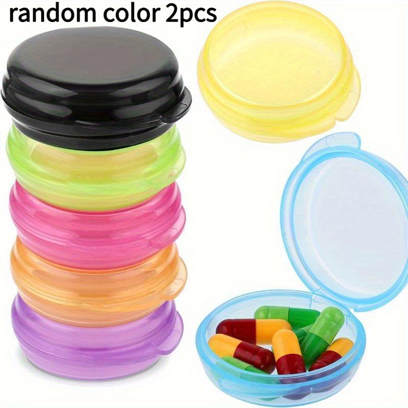 2pcs Portable Travel Pill Organizer with Transparent Round Lid&Color-Coded Compartments-Durable Storage Box for Medications
2pcs Portable Travel Pill Organizer with Transparent Round Lid&Color-Coded Compartments-Durable Storage Box for Medications