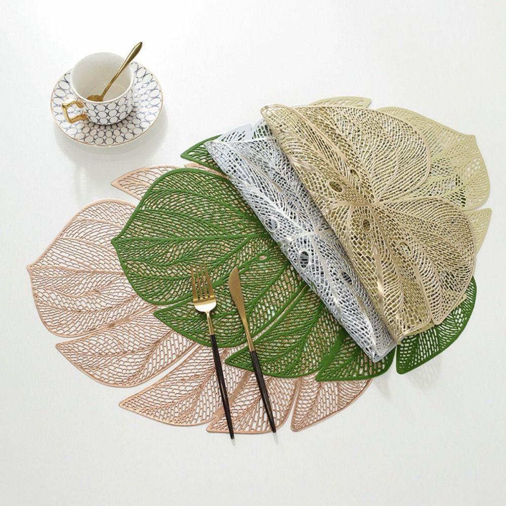 3pcs Hollow Table Mat Anti-stain Coaster Cup Pad Leaf Shape Placemat Kitchen рожевий колір золота
3pcs Hollow Table Mat Anti-stain Coaster Cup Pad Leaf Shape Placemat Kitchen рожевий колір золота