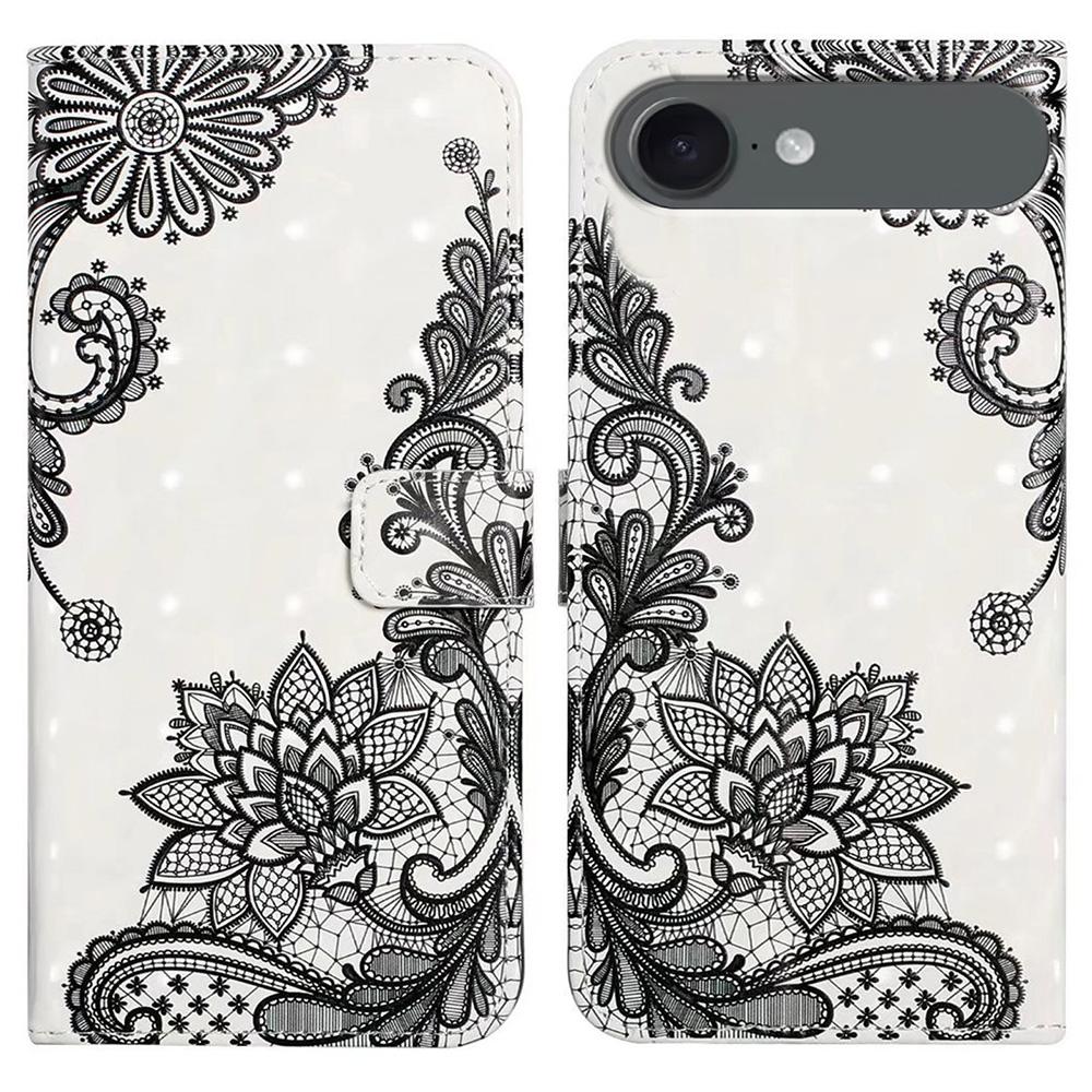 For iPhone 17 Air Case 3D Creative Pattern PU Leather Stand Phone Cover Lace Flower
For iPhone 17 Air Case 3D Creative Pattern PU Leather Stand Phone Cover Lace Flower