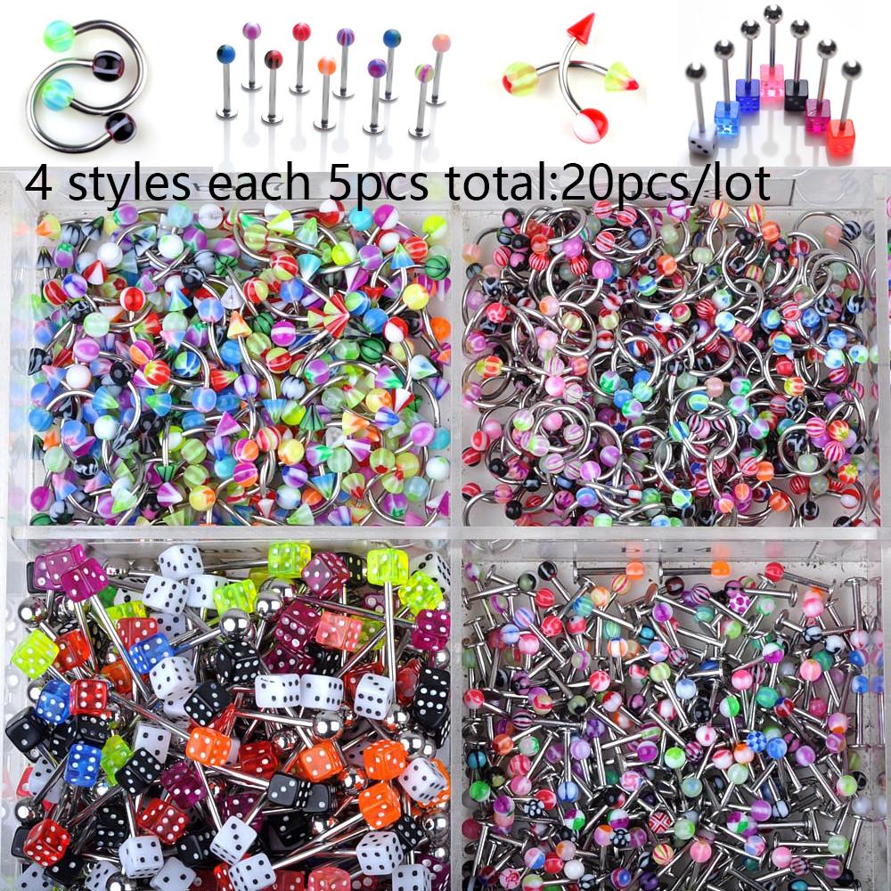 20/45 Pcs/Lot Stainless Steel Tongue Ear Rings Bars Barbell For Woman Man Unisex Body Piercing Jewelry Wholesale
20/45 Pcs/Lot Stainless Steel Tongue Ear Rings Bars Barbell For Woman Man Unisex Body Piercing Jewelry Wholesale