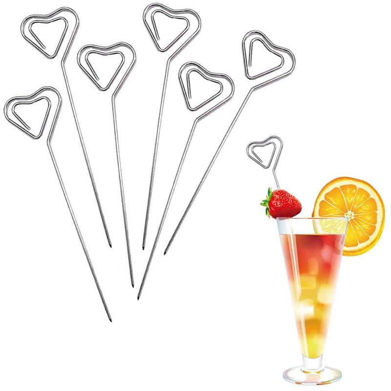 5 Inch Stainless Steel Cocktail Picks Decorative Toothpick Reusable Martini Fruit Picks Garnish Toothpicks for Drinks
5 Inch Stainless Steel Cocktail Picks Decorative Toothpick Reusable Martini Fruit Picks Garnish Toothpicks for Drinks