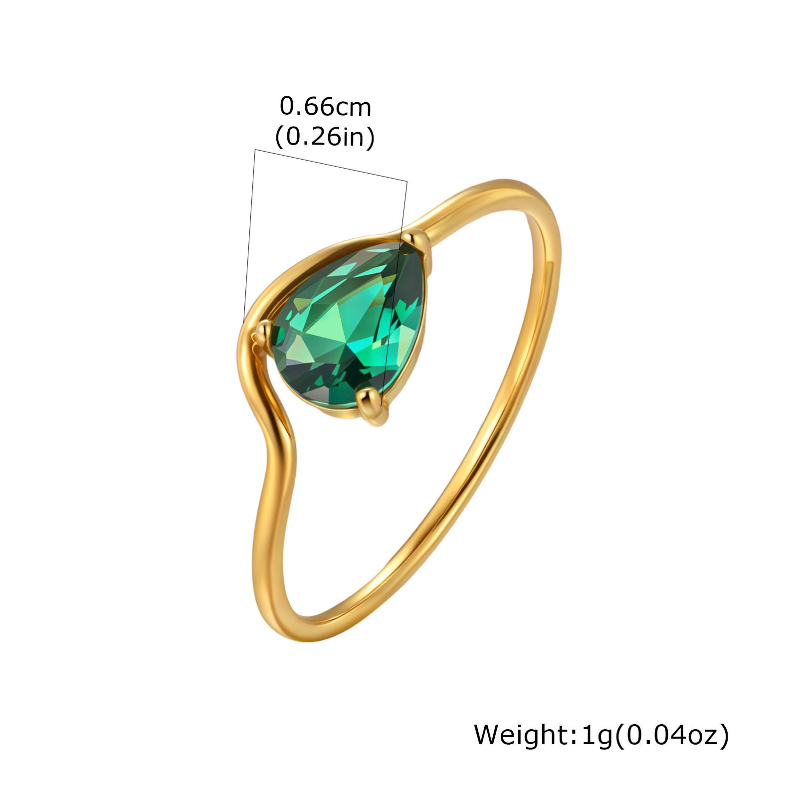 Minimalist Water Drop White Zircon Women Ring, Wave Drop Stainless Steel Ring, 18K Gold Plated Waterproof Luxury Jewelry 5
Minimalist Water Drop White Zircon Women Ring, Wave Drop Stainless Steel Ring, 18K Gold Plated Waterproof Luxury Jewelry 5