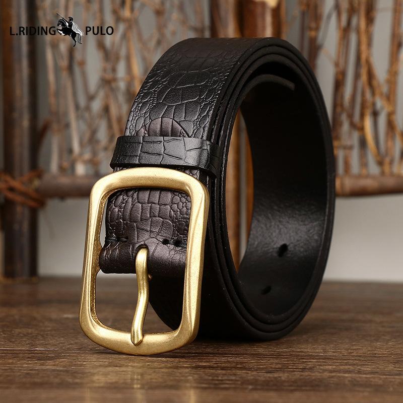 Ретро Мода Ремень из Коровьей Кожи с Тиснением под Крокодила Верхнего Слоя Мужской Натуральная Кожа Пряжка-Штырь Универсальный Повседневный Джинсовый Ремень 105cm чёрный
Ретро Мода Ремень из Коровьей Кожи с Тиснением под Крокодила Верхнего Слоя Мужской Натуральная Кожа Пряжка-Штырь Универсальный Повседневный Джинсовый Ремень 105cm чёрный