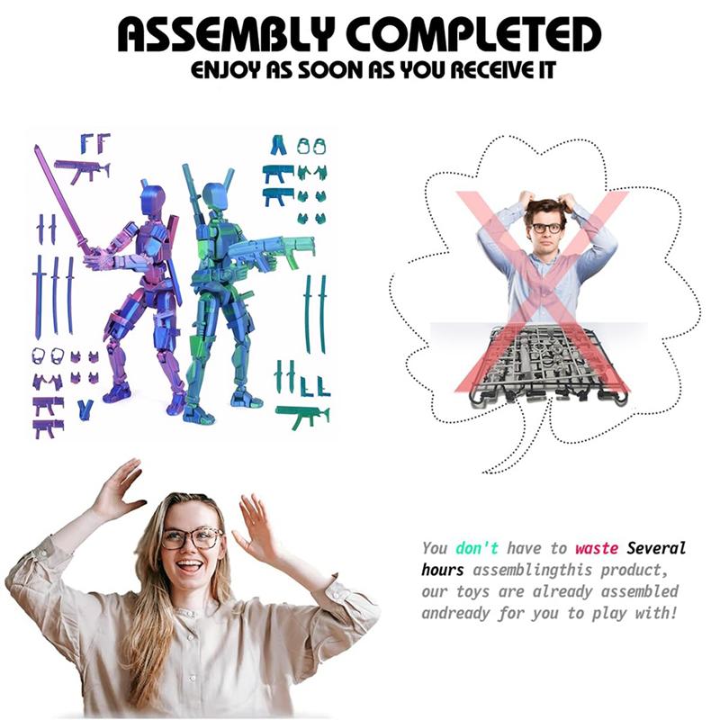 A25F-T13 Action Figure Set Multi-Articulate Desktop Decoration, Lucky Mobile Robot 3D-Printed Toy For Game Enthusiasts
A25F-T13 Action Figure Set Multi-Articulate Desktop Decoration, Lucky Mobile Robot 3D-Printed Toy For Game Enthusiasts
