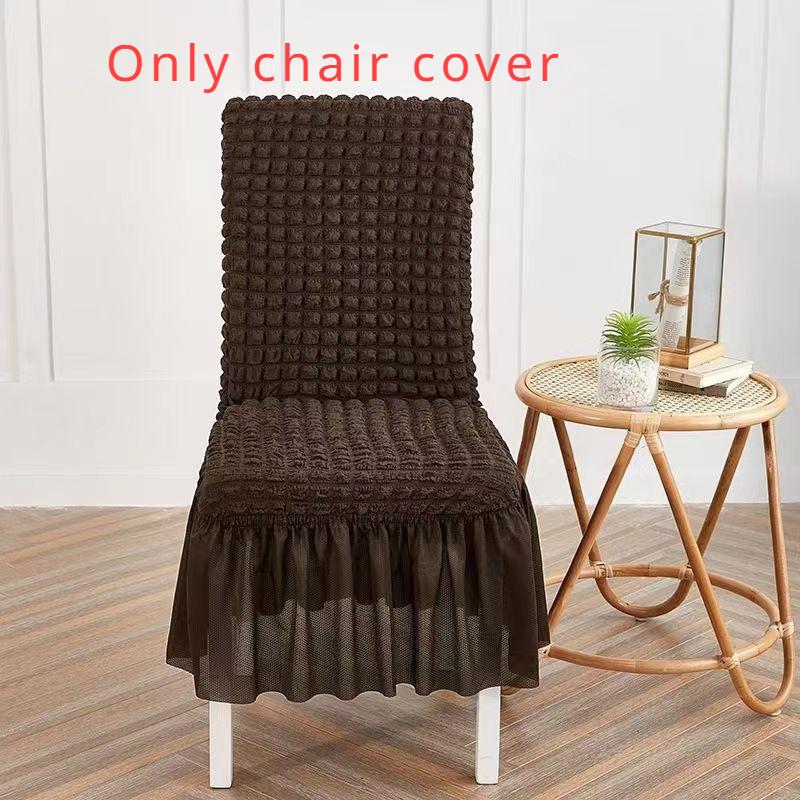 Чехол на стул Bubble Grid Elastic High-end с плиссированной юбкой, универсальный и простой современный чехол для обеденного стула
Чехол на стул Bubble Grid Elastic High-end с плиссированной юбкой, универсальный и простой современный чехол для обеденного стула