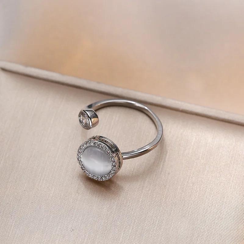 Luxury Rotatable Circle Opal Crystal Pendant Necklace for Women Charm Gold Color Stainless Steel Collar Chain Ring Jewelry Set
Luxury Rotatable Circle Opal Crystal Pendant Necklace for Women Charm Gold Color Stainless Steel Collar Chain Ring Jewelry Set