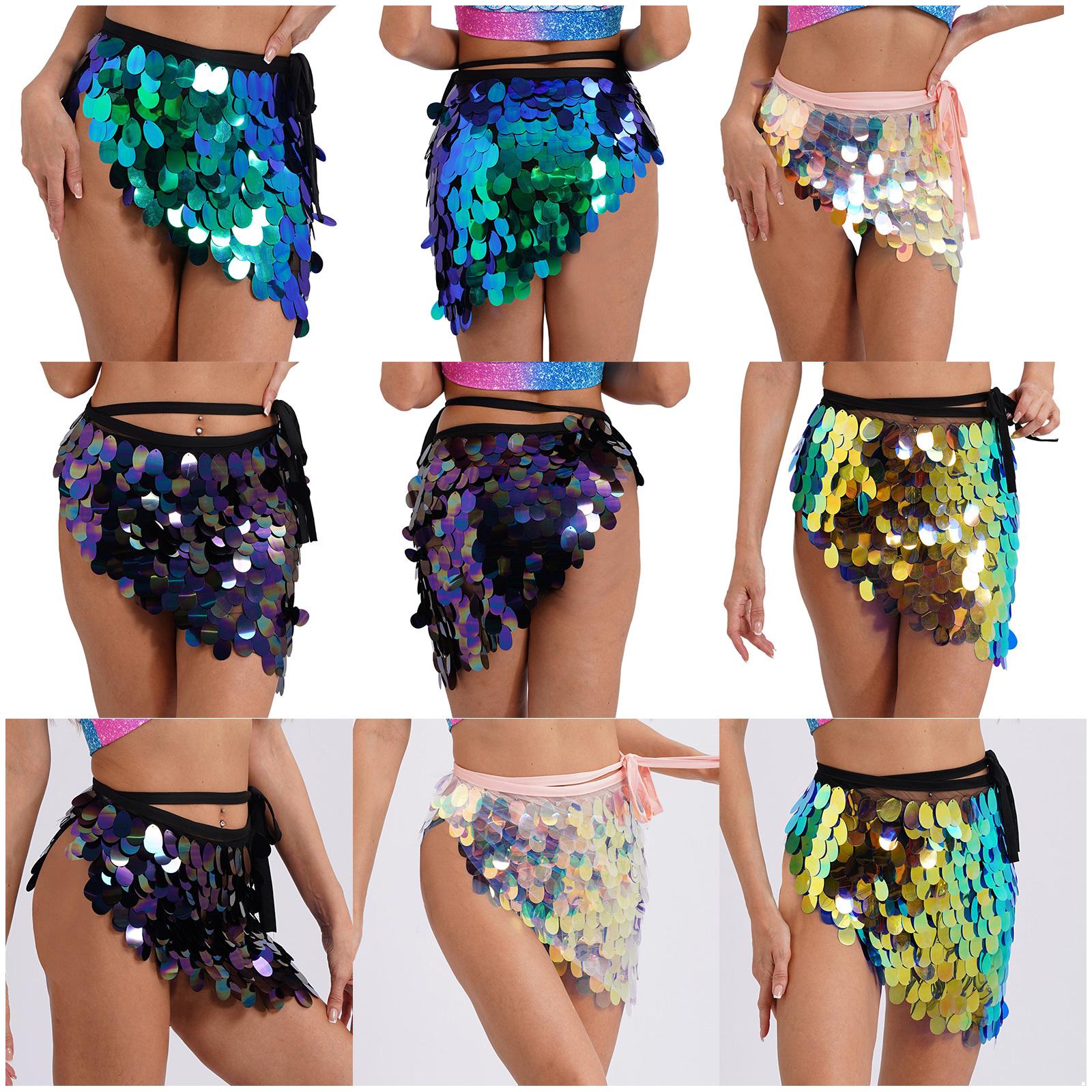 Womens Belly Dance Skirt Lace Up Hip Scarf Shiny Sequin Mesh Triangle Miniskirt for Tango Party XL чорний
Womens Belly Dance Skirt Lace Up Hip Scarf Shiny Sequin Mesh Triangle Miniskirt for Tango Party XL чорний