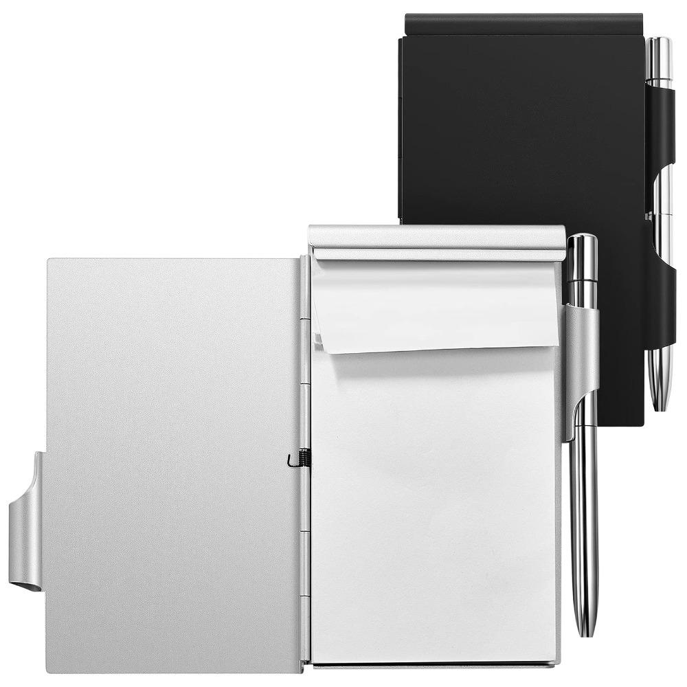 Portable Pocket Notebook Aluminum Travel Notepad with Pen Holder Travel Mini Notepad срібний
Portable Pocket Notebook Aluminum Travel Notepad with Pen Holder Travel Mini Notepad срібний