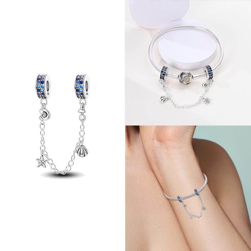 Charmscopper Original Dark Blue Ocean Shell-Fixed Chain Starfish Pendant Beads Fit Bracelet Women Making Jewelry Diy Gift
Charmscopper Original Dark Blue Ocean Shell-Fixed Chain Starfish Pendant Beads Fit Bracelet Women Making Jewelry Diy Gift
