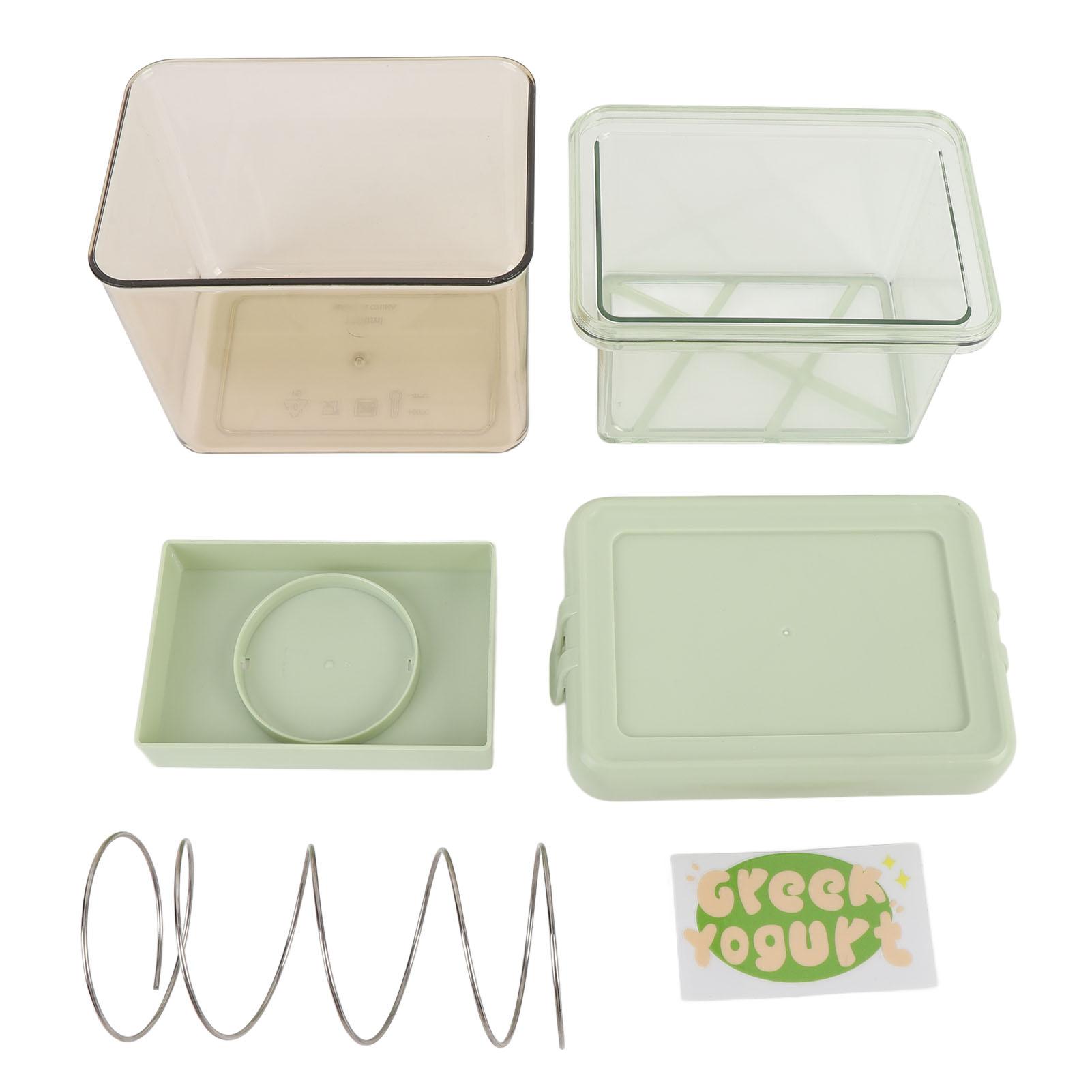 Greek Yogurt Strainer PS HIPS Rectangular Homemade Cheese Yogurt Maker Filter Whey Separator with Green
Greek Yogurt Strainer PS HIPS Rectangular Homemade Cheese Yogurt Maker Filter Whey Separator with Green