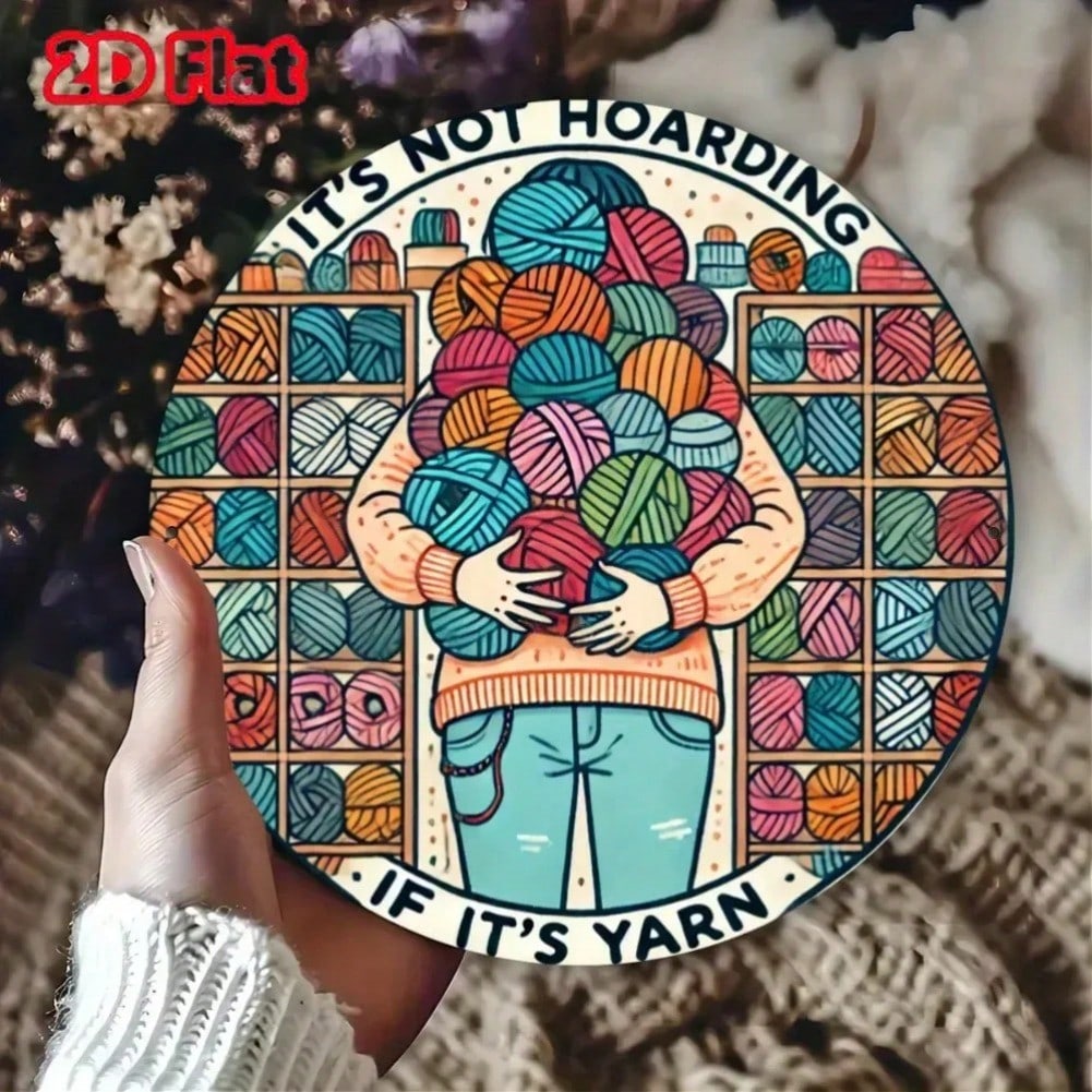 Metal Yarn Wall Art Vintage Craft Room Decor Sign Knitting Lover Gift 20x20 різнокольоровий
Metal Yarn Wall Art Vintage Craft Room Decor Sign Knitting Lover Gift 20x20 різнокольоровий