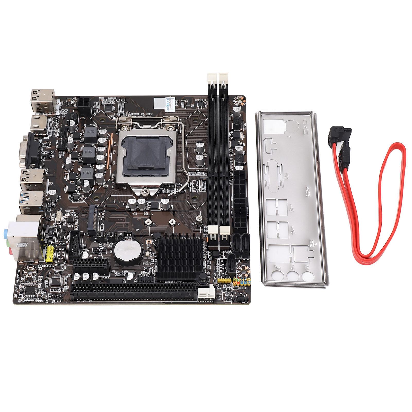 Материнська плата H61 DDR3 для LGA 1155pin, підтримка двоканальної пам яті 16 ГБ, материнська плата M ATX для настільного ПК
Материнська плата H61 DDR3 для LGA 1155pin, підтримка двоканальної пам яті 16 ГБ, материнська плата M ATX для настільного ПК