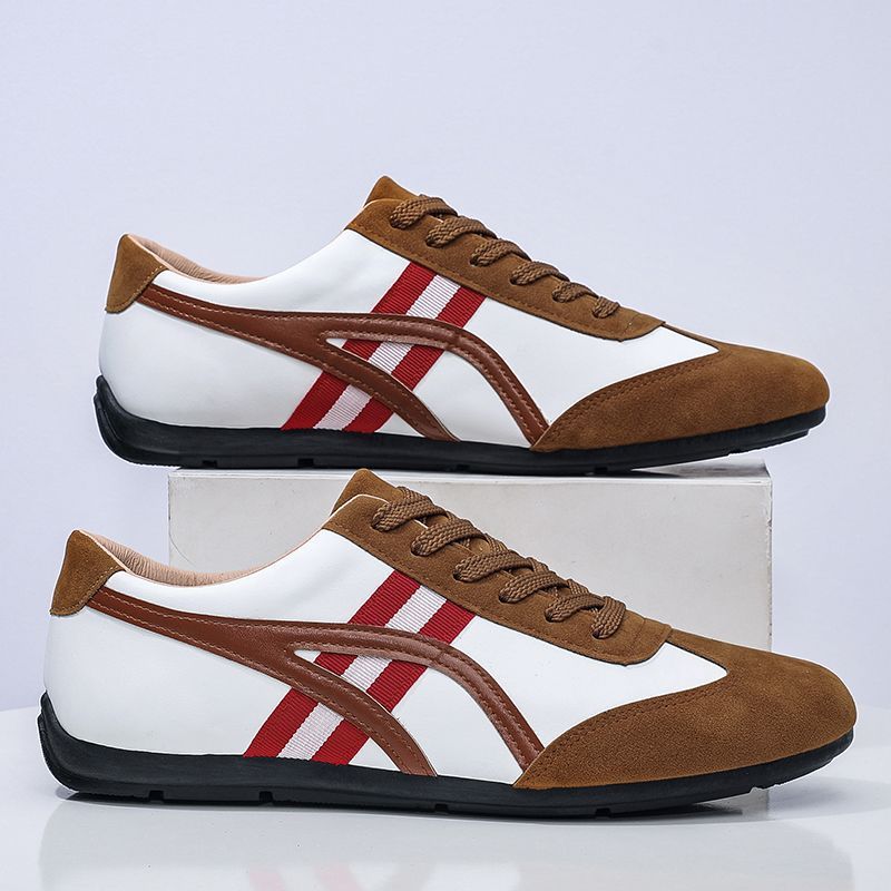 Forrest Gump shoes Doudou shoes low-top board shoes leather surface anti-soft sole casual shoes student shoes British style 44 темно-коричневого кольору
Forrest Gump shoes Doudou shoes low-top board shoes leather surface anti-soft sole casual shoes student shoes British style 44 темно-коричневого кольору