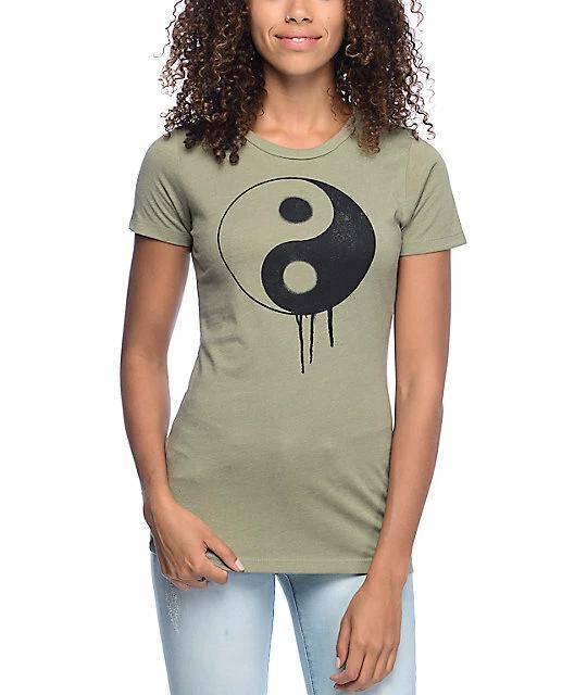 Empyre Womens Yin Yang Sprayed Olive T-Shirt New XS, S S
Empyre Womens Yin Yang Sprayed Olive T-Shirt New XS, S S