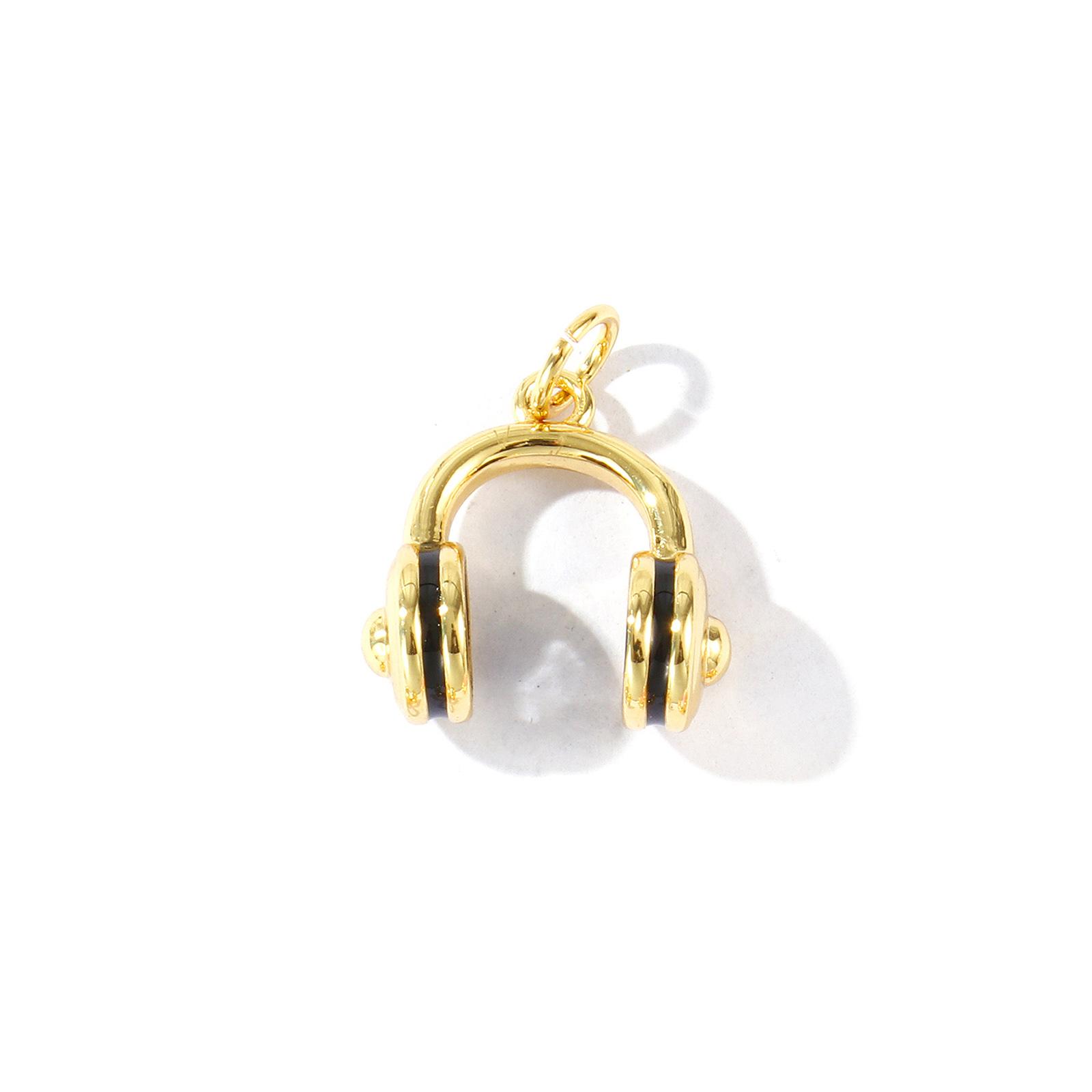2 Pcs Brass Charms 18K Gold Plated Enamel Headphone 3D Pendants For DIY Necklace Earrings Jewelry Making Findings 18mm x 14mm чёрный
2 Pcs Brass Charms 18K Gold Plated Enamel Headphone 3D Pendants For DIY Necklace Earrings Jewelry Making Findings 18mm x 14mm чёрный