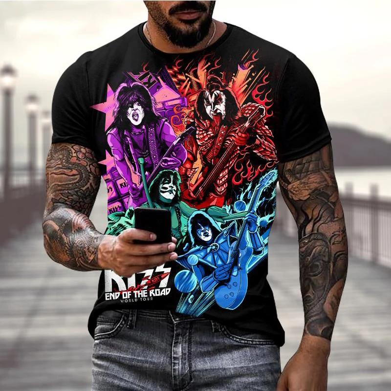 Футболки Rock Band Kiss 3D-друк Чоловіки Жінки Мода Крута Футболка З коротким рукавом Хіп-хоп Вуличний одяг Харадзюку L
Футболки Rock Band Kiss 3D-друк Чоловіки Жінки Мода Крута Футболка З коротким рукавом Хіп-хоп Вуличний одяг Харадзюку L