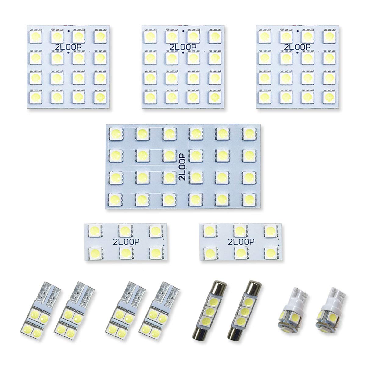 2LOOP SMD Светодиодная лампа салона для серии Majesta 170 o Теплый белый 3-чиповый 14 штук Crown/Crown -
2LOOP SMD Светодиодная лампа салона для серии Majesta 170 o Теплый белый 3-чиповый 14 штук Crown/Crown -