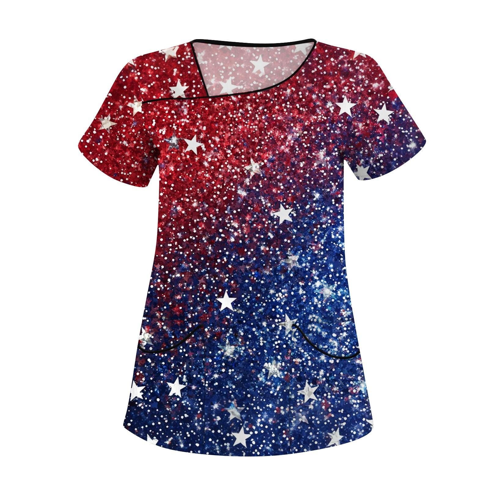 Women s Printed Work Clothes, Sloping Collar And Double Layer Pockets, Basic Top Pullover S синій
Women s Printed Work Clothes, Sloping Collar And Double Layer Pockets, Basic Top Pullover S синій