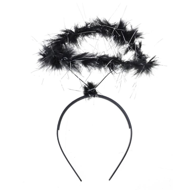 Детский нимб ангела, повязка на голову, перьевой нимб, головной убор, Хэллоуин, Рождество, повязка для волос, головной убор на день рождения, товары для вечеринок чёрный
Детский нимб ангела, повязка на голову, перьевой нимб, головной убор, Хэллоуин, Рождество, повязка для волос, головной убор на день рождения, товары для вечеринок чёрный