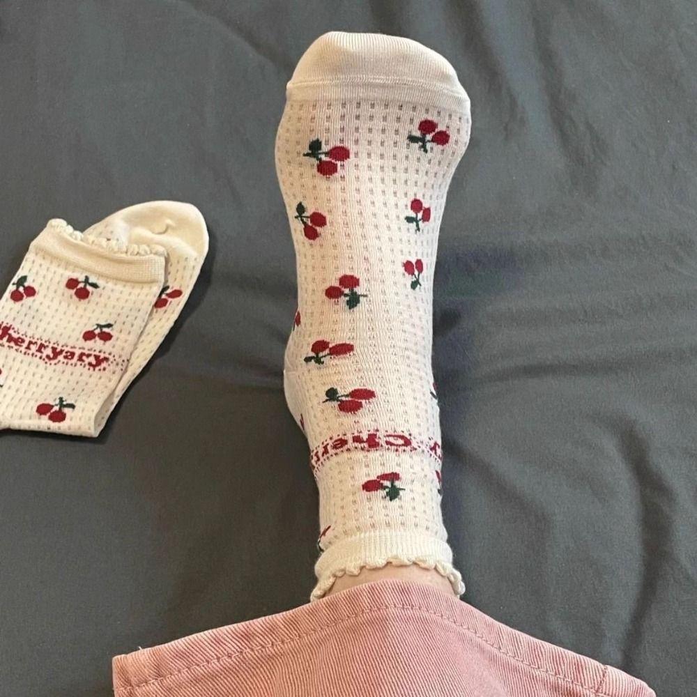 Ruffle Cherry Short Socks Hollow Out Summer Tube Socks Fashion Mesh Ankle Socks Girl белый
Ruffle Cherry Short Socks Hollow Out Summer Tube Socks Fashion Mesh Ankle Socks Girl белый