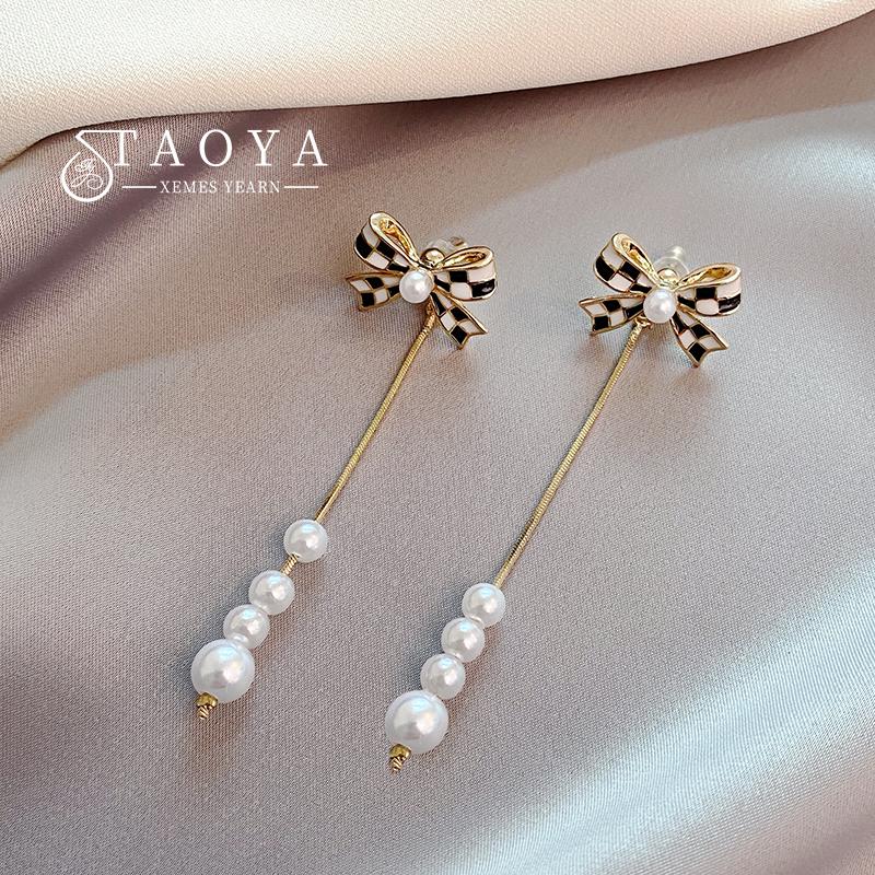 Duodaifa Black and White color Matching Bowknot Pearl Tassel Earrings 2026 Fashion Jewelry Party Women s Elegance Accessories
Duodaifa Black and White color Matching Bowknot Pearl Tassel Earrings 2026 Fashion Jewelry Party Women s Elegance Accessories