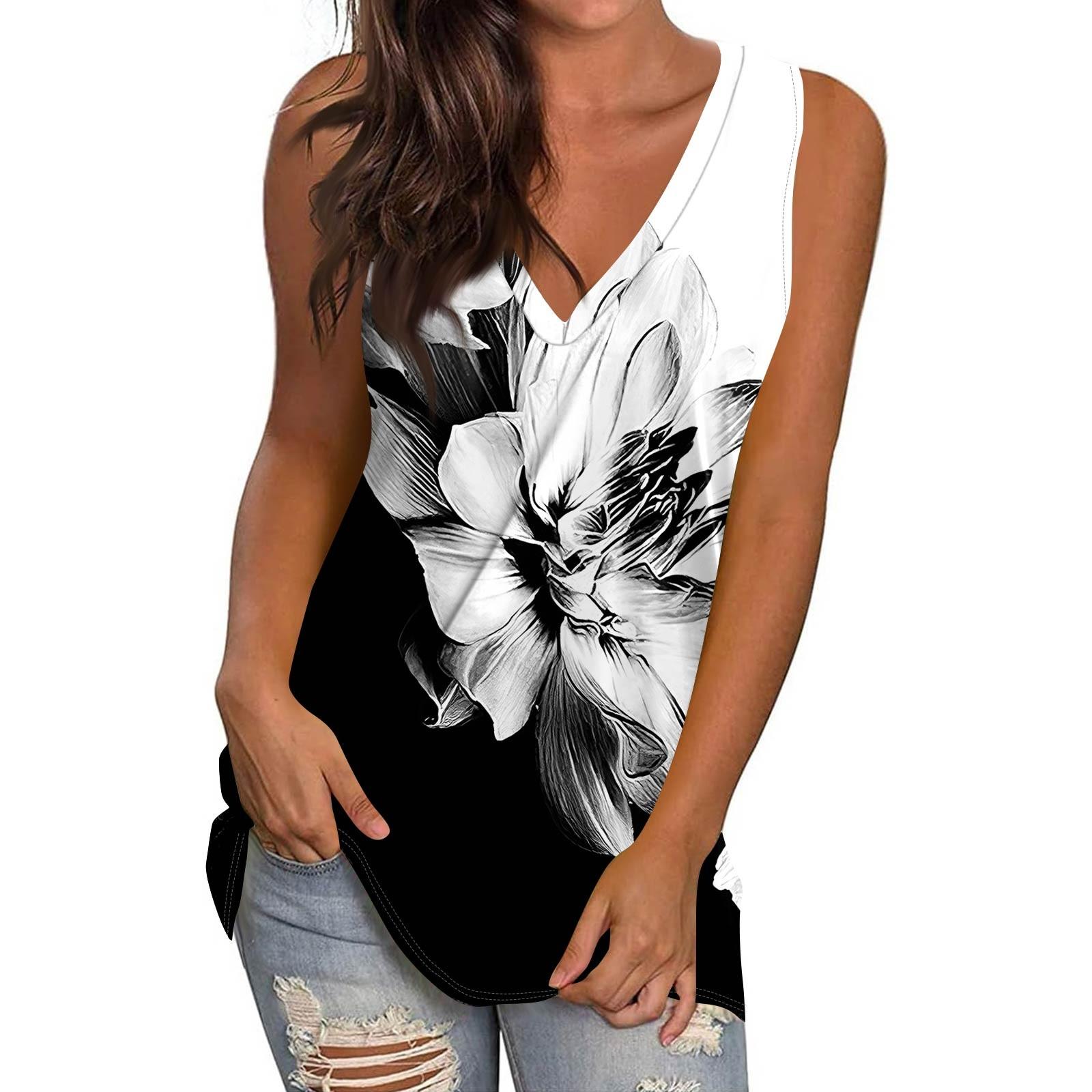 Жіночий повсякденний модний топ-пуловер без рукавів з V-подібним вирізом, друкована жилетка, футболка L
Жіночий повсякденний модний топ-пуловер без рукавів з V-подібним вирізом, друкована жилетка, футболка L