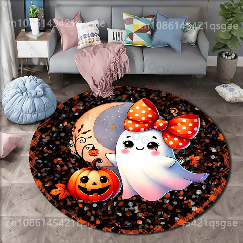 Pumpkin Head Bat Halloween Print Round Carpet Living Room Bedroom Table and Chair Sofa Decorative Carpet and Rug Kids Play Mat Diameter -60cm
Pumpkin Head Bat Halloween Print Round Carpet Living Room Bedroom Table and Chair Sofa Decorative Carpet and Rug Kids Play Mat Diameter -60cm