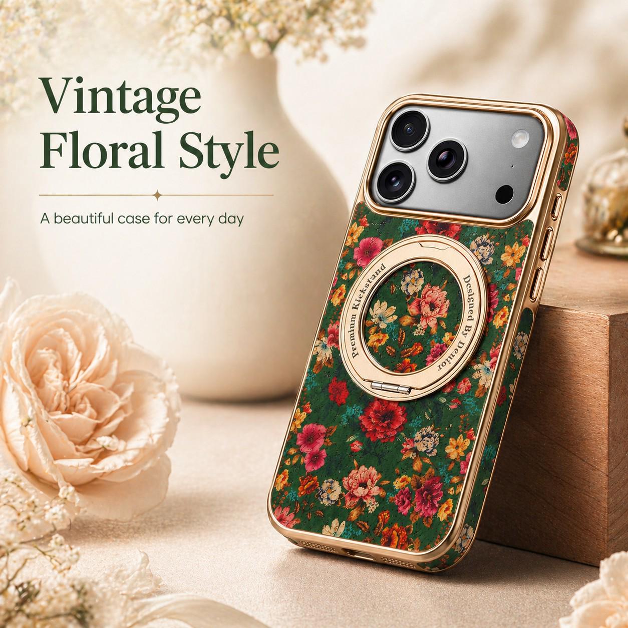 16 Pro Max Electroplated Blue Flower Case with Rotating Stand & Magnetic Suction 16 зелёный
16 Pro Max Electroplated Blue Flower Case with Rotating Stand & Magnetic Suction 16 зелёный