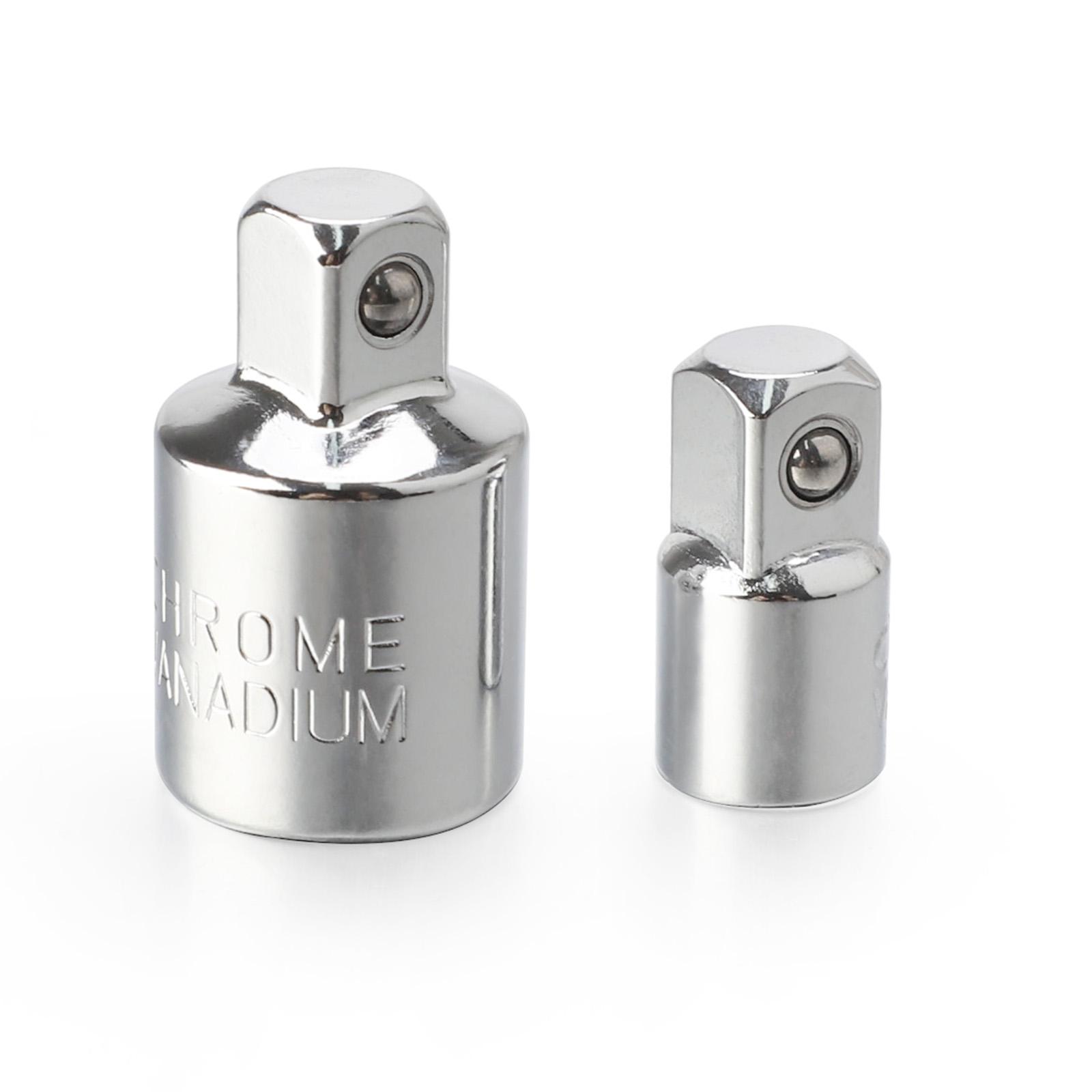 1/4 & 1/2 Chrome Vanadium Steel Ratchet Socket Extension Conversion Kit Socket Adapter and Reducer Set
1/4 & 1/2 Chrome Vanadium Steel Ratchet Socket Extension Conversion Kit Socket Adapter and Reducer Set
