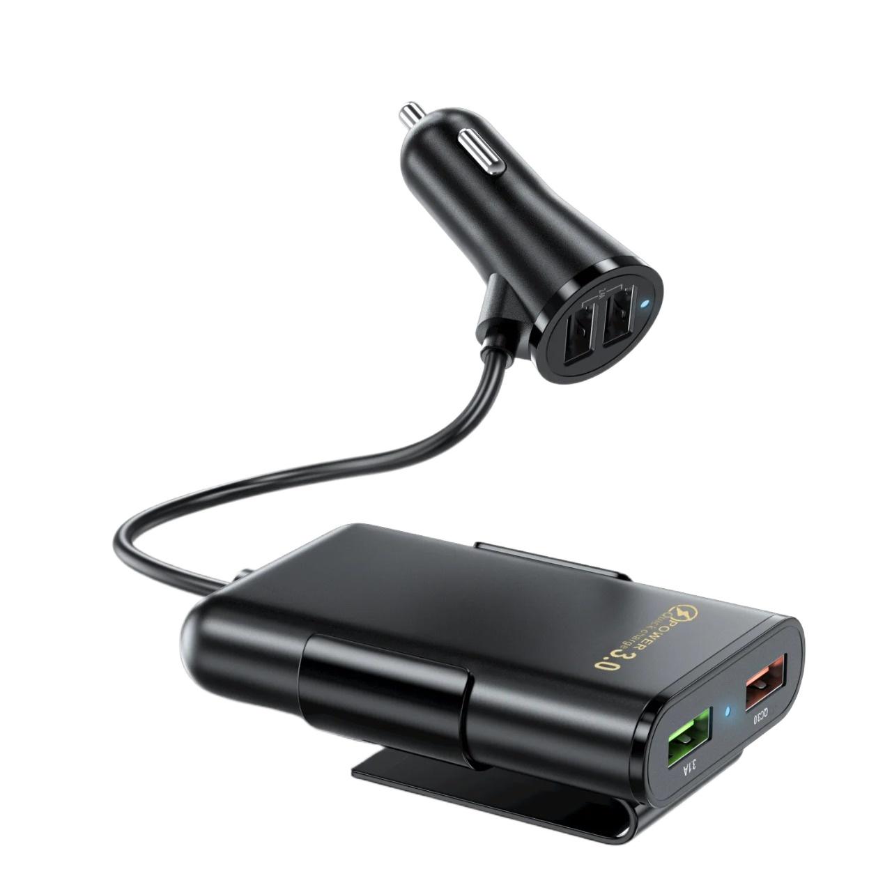 36 Вт USB Автомобільний зарядний пристрій Швидка зарядка Один до чотирьох Заднє сидіння Автомобільний зарядний пристрій QC3.0 для IPhone Xiaomi 13 Samsung Huawei Автомобільний телефонний адаптер чорний
36 Вт USB Автомобільний зарядний пристрій Швидка зарядка Один до чотирьох Заднє сидіння Автомобільний зарядний пристрій QC3.0 для IPhone Xiaomi 13 Samsung Huawei Автомобільний телефонний адаптер чорний