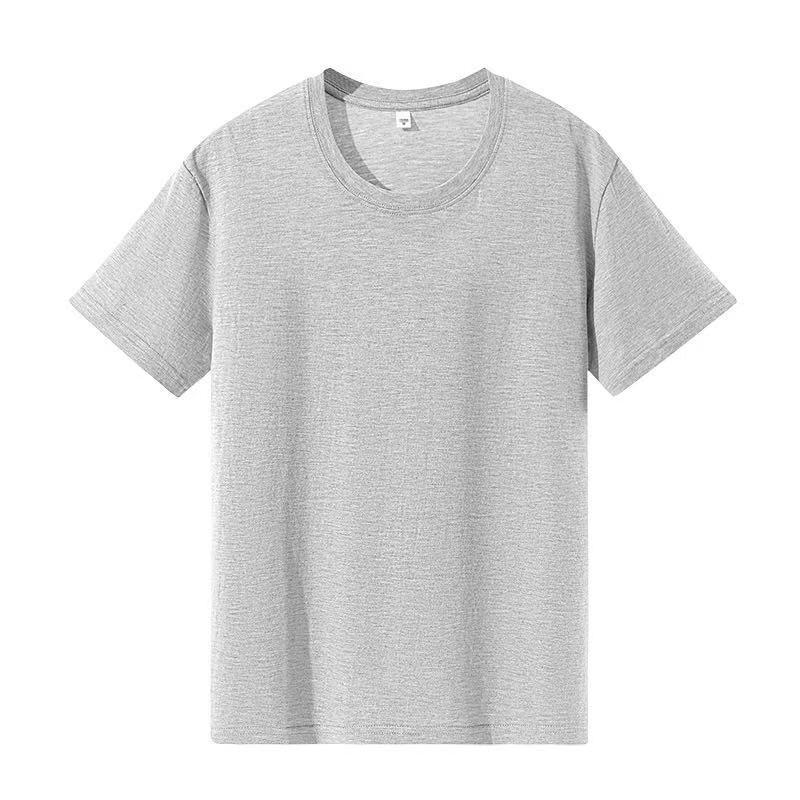 Мужская летняя белая футболка из хлопка Ice Silk с коротким рукавом - однотонная внутренняя одежда 175/L (115-130 lbs)
Мужская летняя белая футболка из хлопка Ice Silk с коротким рукавом - однотонная внутренняя одежда 175/L (115-130 lbs)