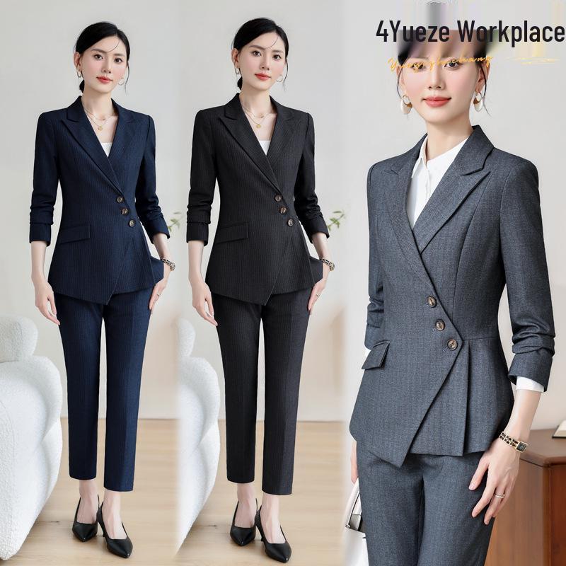 Women s High-End Striped Suit Set - Autumn 2024 Fashion, Elegant Professional Wear, Formal Goddess Style XL
Women s High-End Striped Suit Set - Autumn 2024 Fashion, Elegant Professional Wear, Formal Goddess Style XL