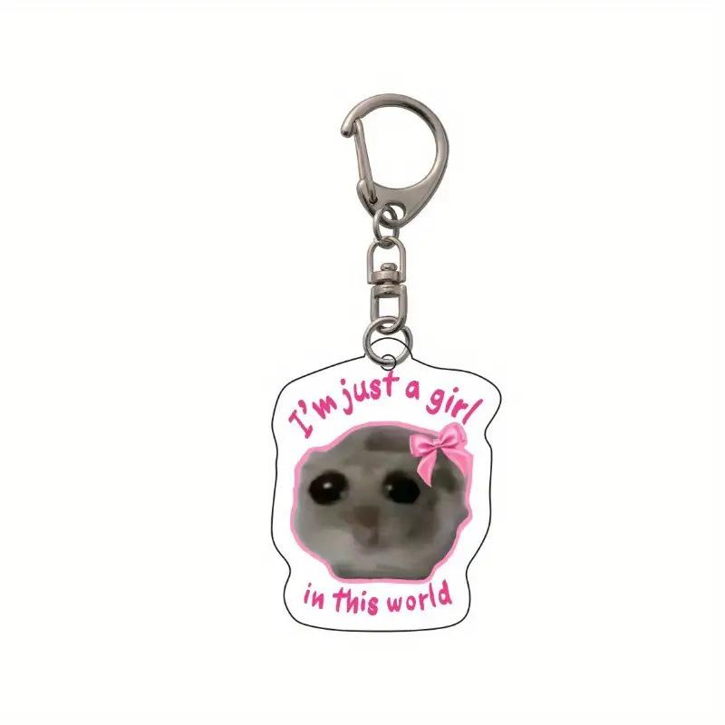 Cute Funny Meme I Am Just A Girl Sad Hamster Key Chain Popular Key Chain Keychains For Bag Pendant Keyring Jewelry Fans Gifts
Cute Funny Meme I Am Just A Girl Sad Hamster Key Chain Popular Key Chain Keychains For Bag Pendant Keyring Jewelry Fans Gifts