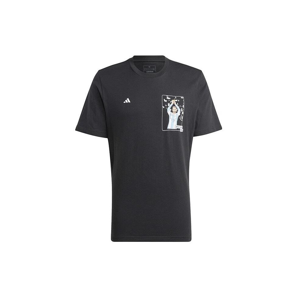 Adidas Футболка с круглым вырезом и коротким рукавом с принтом, мужские топы, черные IB4909 L
Adidas Футболка с круглым вырезом и коротким рукавом с принтом, мужские топы, черные IB4909 L