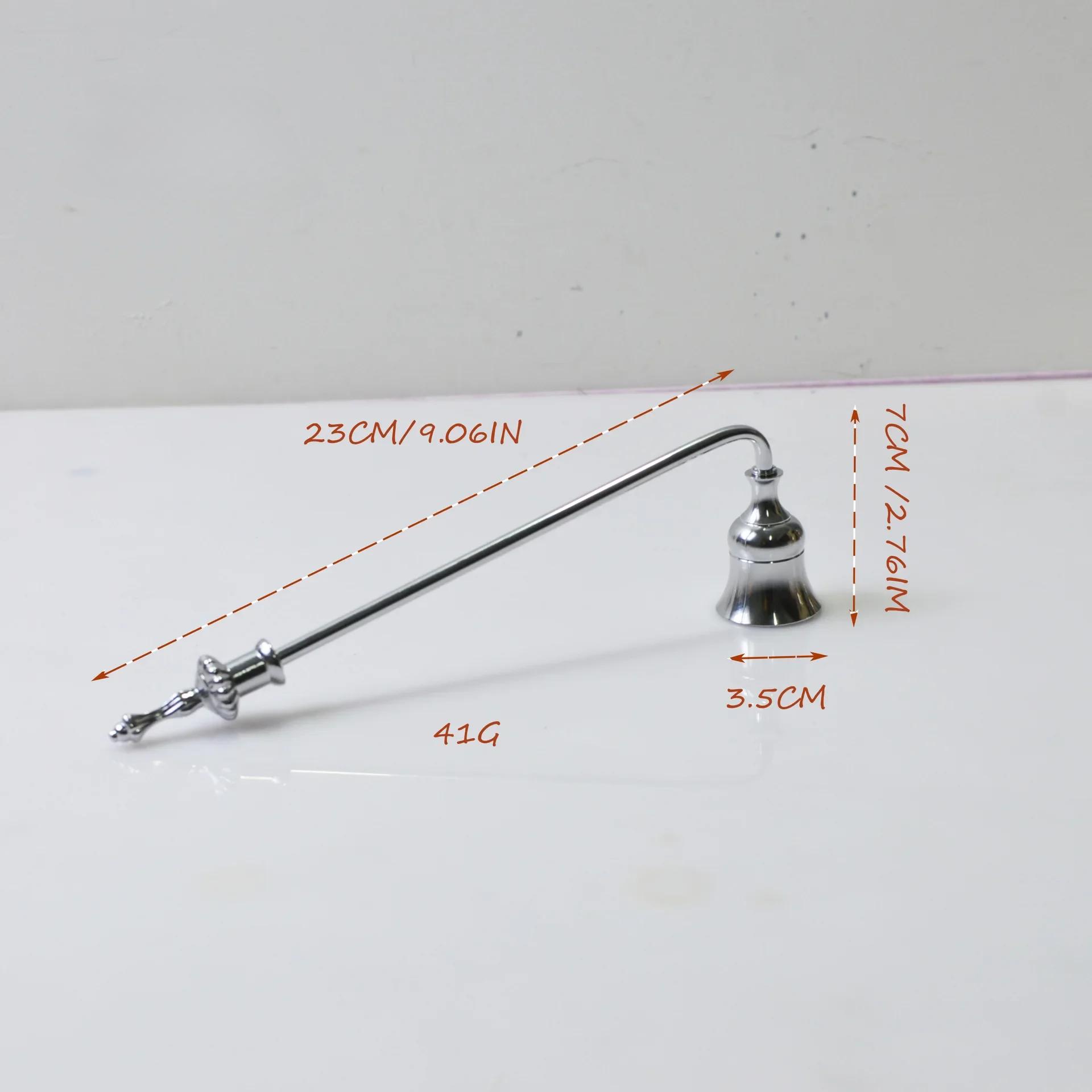 Металлический гаситель свечей в форме колокольчика, огнетушитель, крышка для фитиля, ручка, винтажный декор, дом, СПА, отель серебряный
Металлический гаситель свечей в форме колокольчика, огнетушитель, крышка для фитиля, ручка, винтажный декор, дом, СПА, отель серебряный