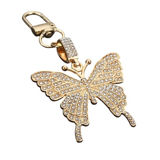 Keychain Pendant Sparkling Rhinestones Butterfly Shape Zinc Alloy Keychain Pendant with Lobster Clasp Backpack Accessory B белый
Keychain Pendant Sparkling Rhinestones Butterfly Shape Zinc Alloy Keychain Pendant with Lobster Clasp Backpack Accessory B белый