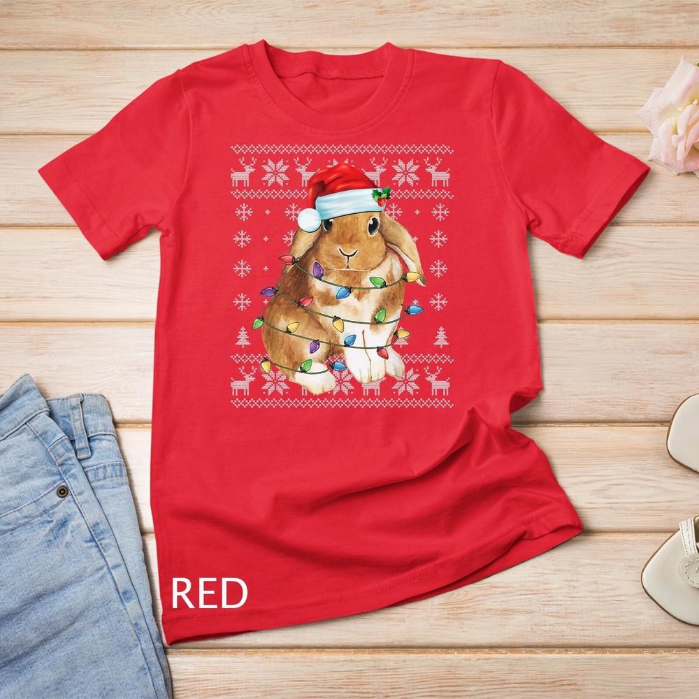 Bunny Rabbit Christmas Ugly Sweater Funny Xmas Tree Decor Unisex T-shirt 4XL
Bunny Rabbit Christmas Ugly Sweater Funny Xmas Tree Decor Unisex T-shirt 4XL