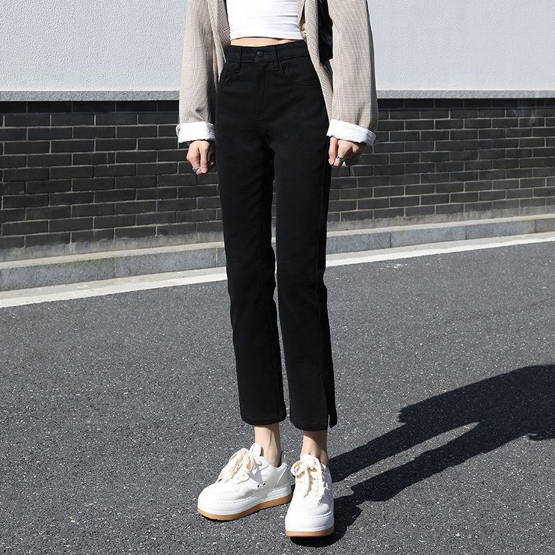 Women s High-Waisted Slim-Fit Black Denim Cigarette Pants - Spring/Autumn 2023 26 for 85-95 jin
Women s High-Waisted Slim-Fit Black Denim Cigarette Pants - Spring/Autumn 2023 26 for 85-95 jin