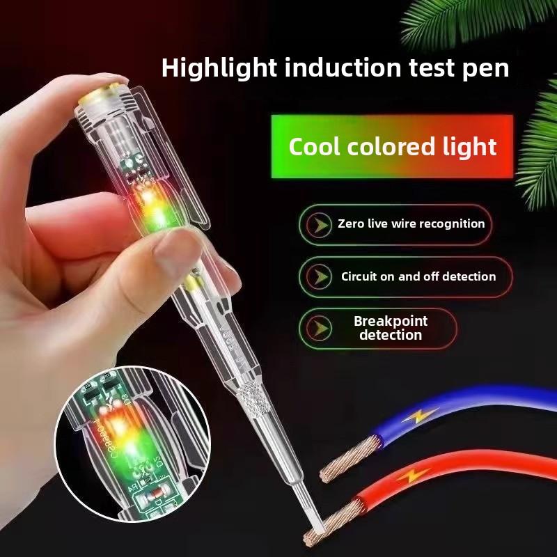 High brightness color light tester, specialized for electricians, household induction pen, measuring zero flame, switch disconnection M
High brightness color light tester, specialized for electricians, household induction pen, measuring zero flame, switch disconnection M