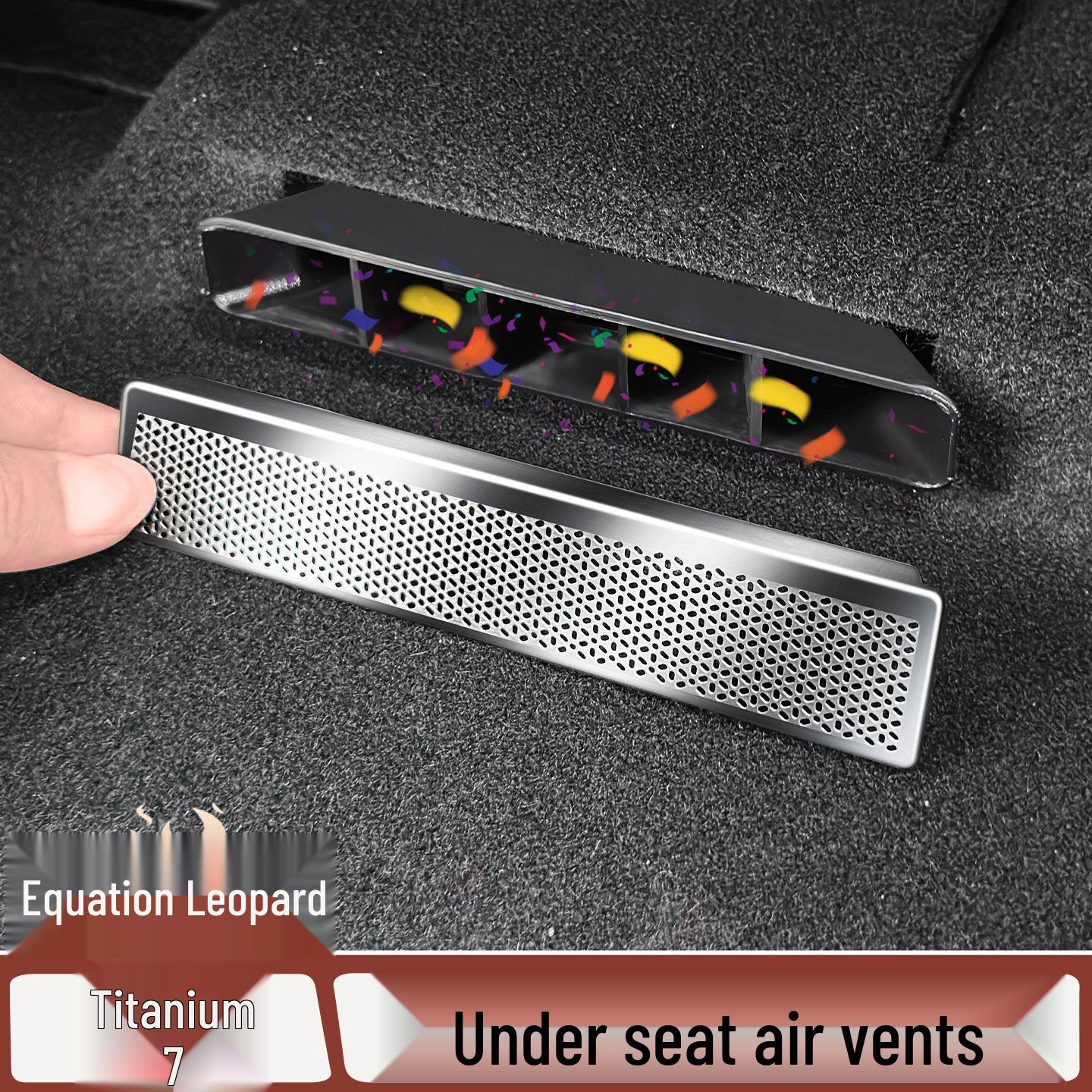 Equation Leopard Titanium 7-Seat Rear Air Vent Dust Cover for Interior Modification Silver Peptide
Equation Leopard Titanium 7-Seat Rear Air Vent Dust Cover for Interior Modification Silver Peptide