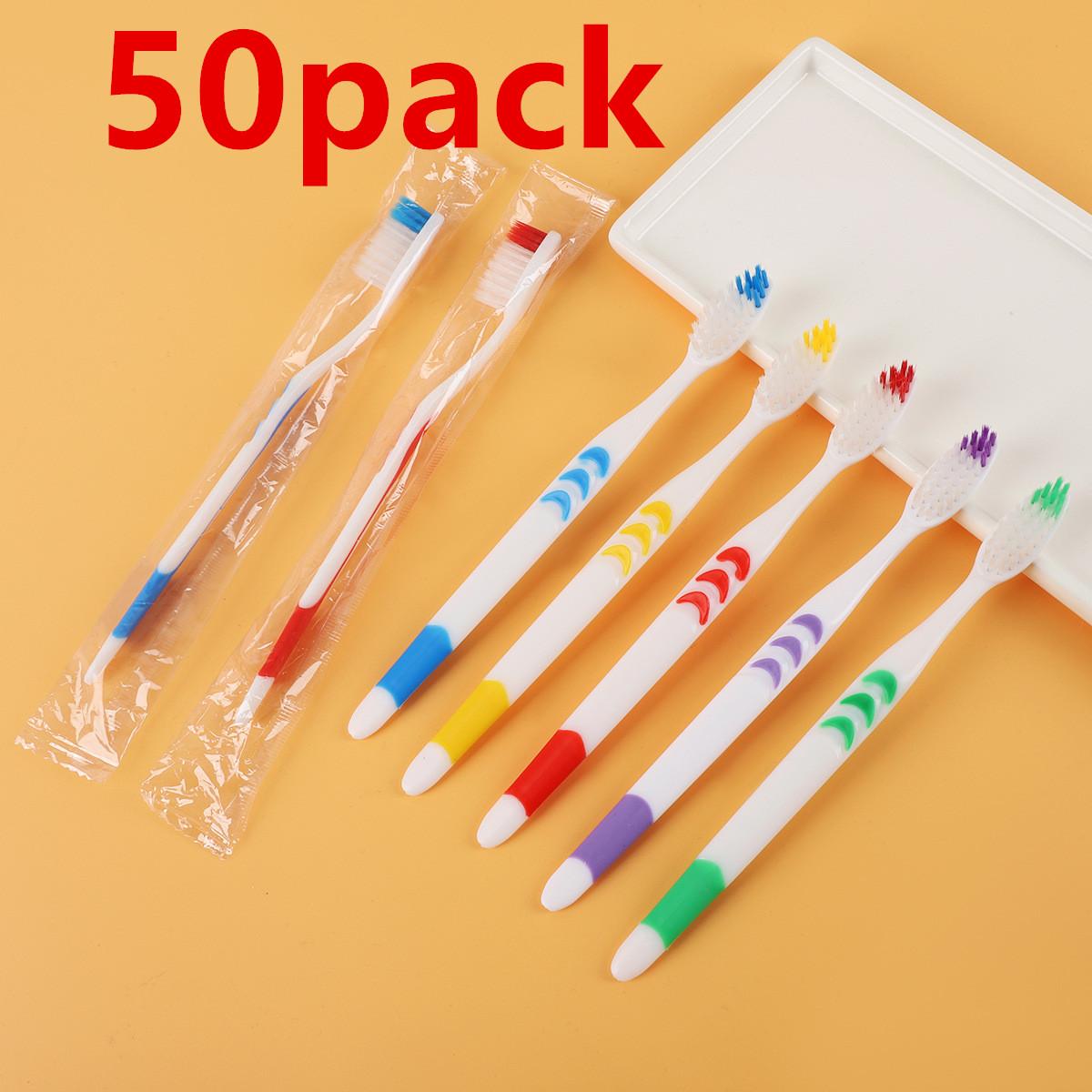 50 Pack Individually Wrapped Bulk Toothbrush Disposable Soft Bristle Toothbrushes for Adults, Kids, Travel, Hotel, Donation
50 Pack Individually Wrapped Bulk Toothbrush Disposable Soft Bristle Toothbrushes for Adults, Kids, Travel, Hotel, Donation